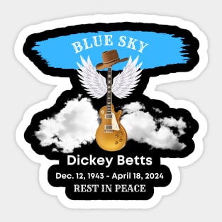 Dickey Betts Tribute Memorial Sticker